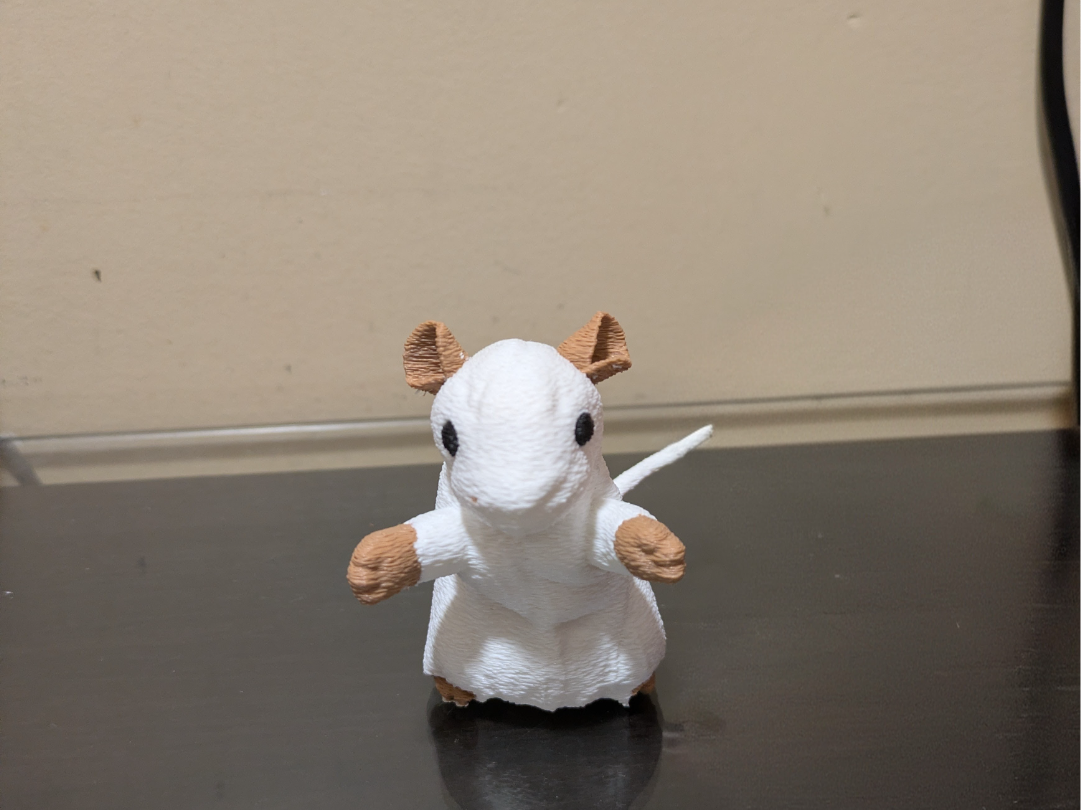 Cute Rat Plush Statue / Desk Buddy