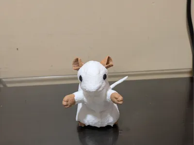 Cute Rat Plush Statue / Desk Buddy