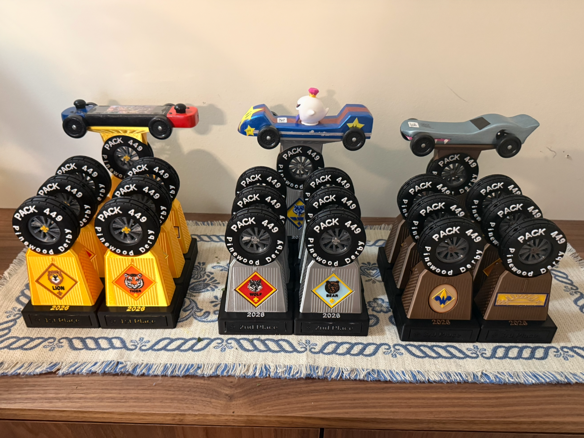 Pinewood Derby Trophies