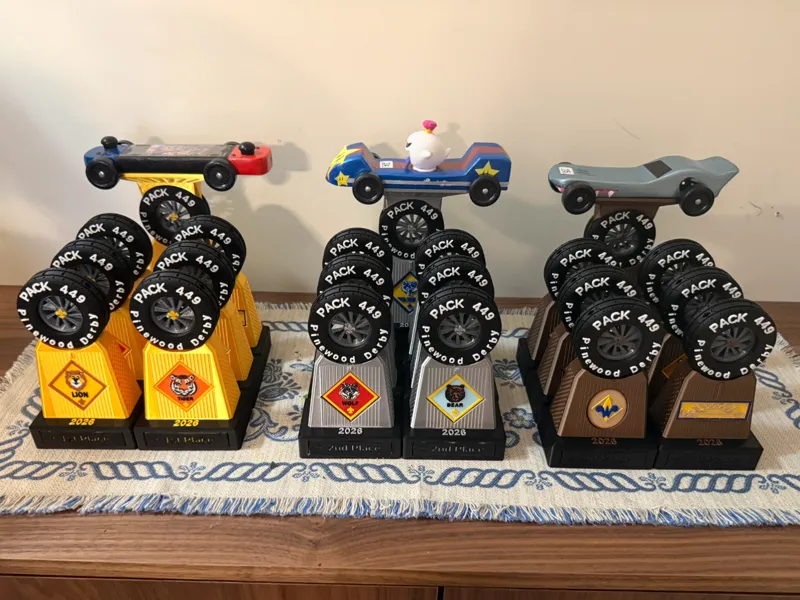 Pinewood Derby Trophies