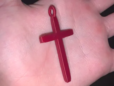 simple cross keychain v2