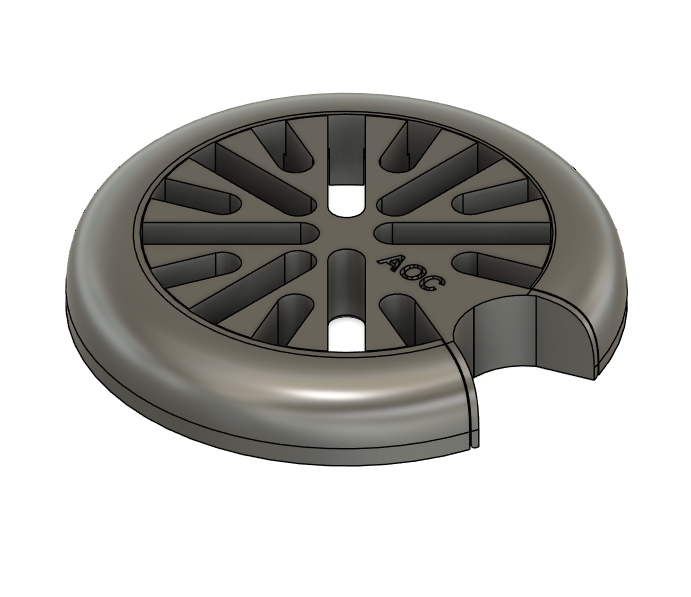 Miniatura 2 do modelo 3D 28AWG / AOC Cable comb