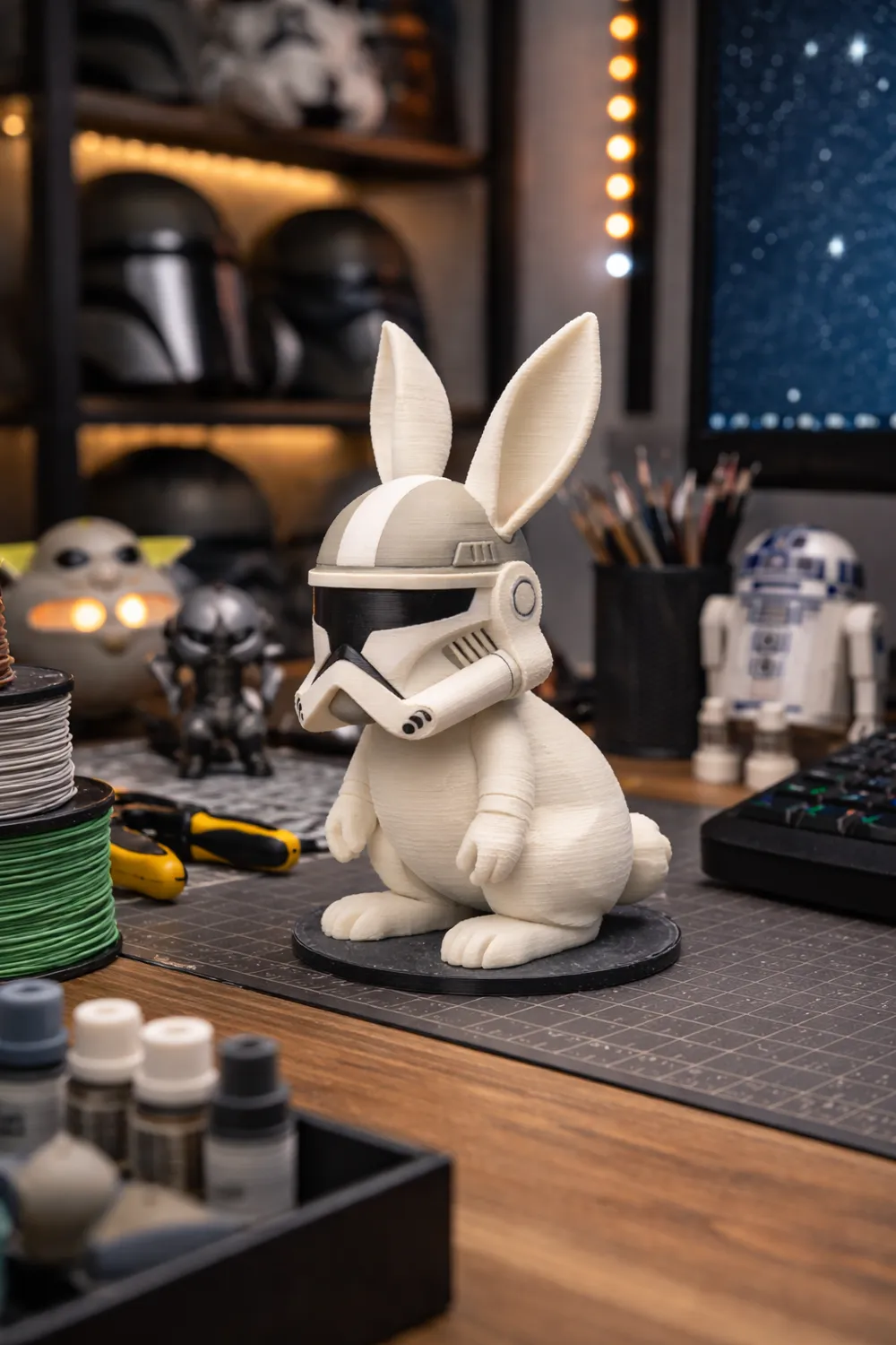 Clone Plastic Rabbit Easter Bunny Clone Trooper - Free 3D Print Model - MakerWorld