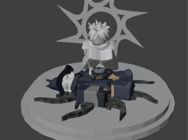 Two Time And Azure Statue (Forsaken)