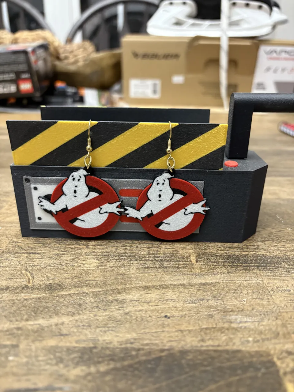 Ghostbusters Logo Earrings view 2