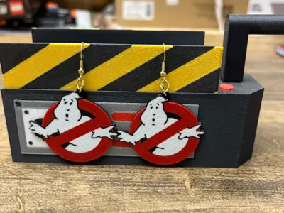 Ghostbusters Logo Earrings