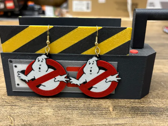 Ghostbusters Logo Earrings