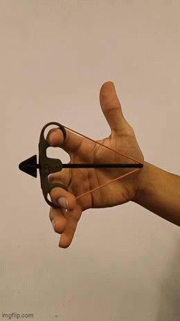 Miniatura 1 do modelo 3D finger crossbow with trigger