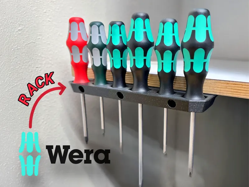 Wera Kraftform Screwdriver Set Hanger