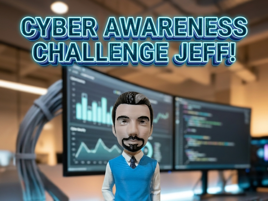 Cyber Jeff (Jeff Cyberman) Desk FIgure