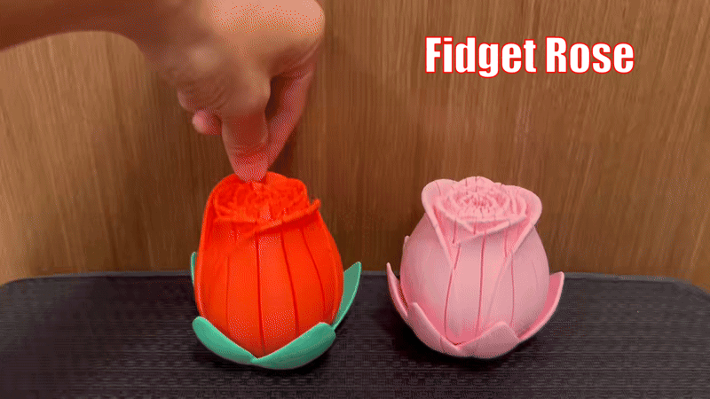 Miniatura 1 do modelo 3D 解压情人节玫瑰