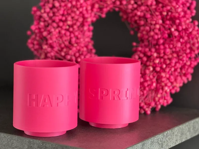 Minimal Mood Pots – “HAPPY” & “SPRING” Planters