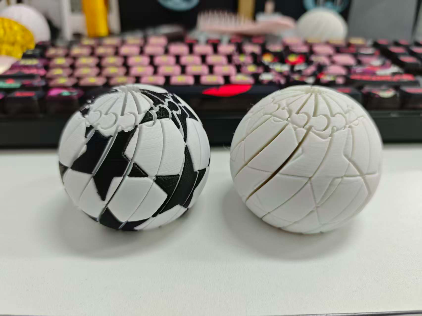 可以活动的解压史莱姆球-五角星足球