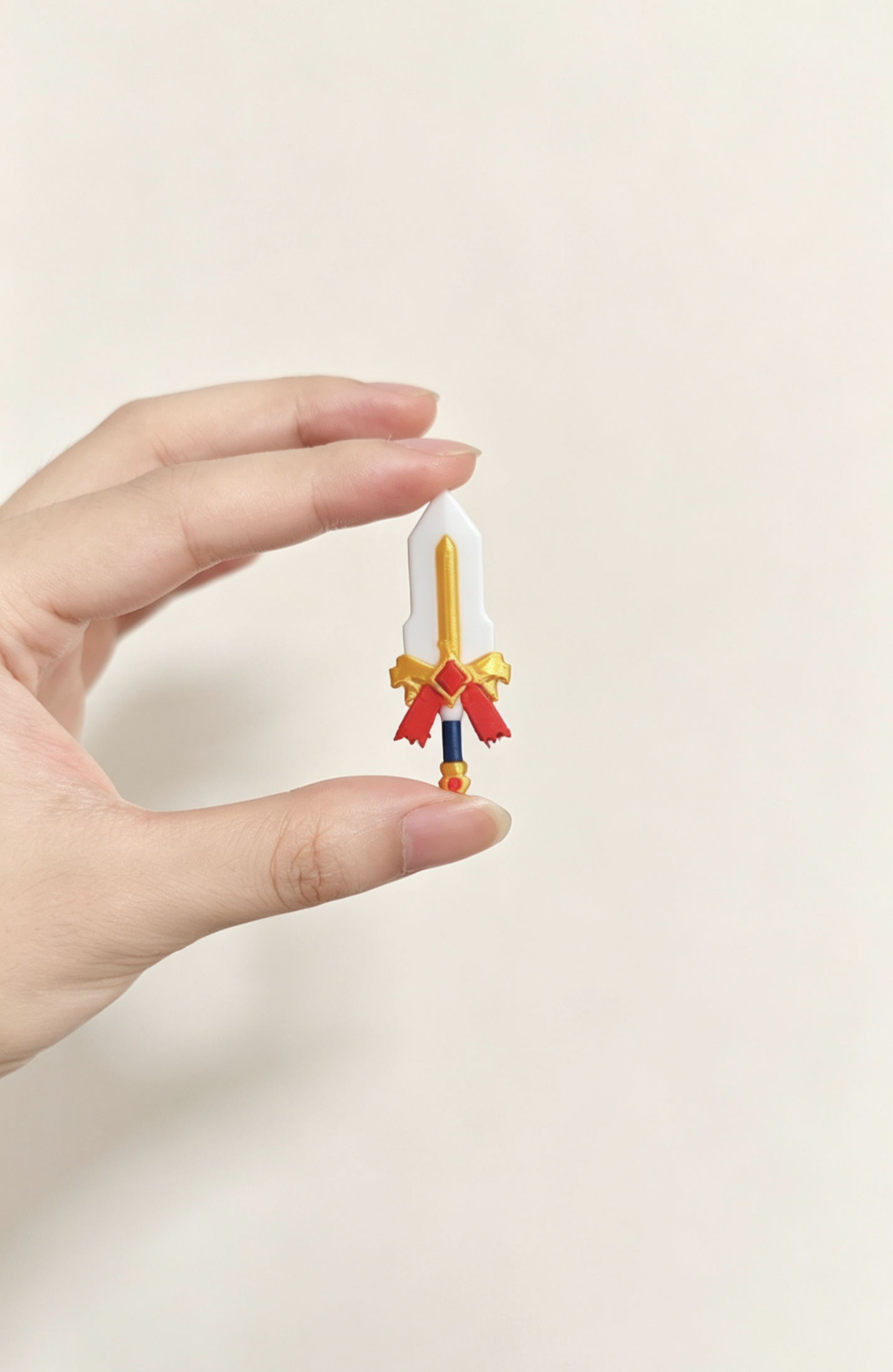 Miniatura 1 do modelo 3D 蛋仔派对 王子长剑 仅3g 30分钟快速打印 王权之心 黄金圣杯