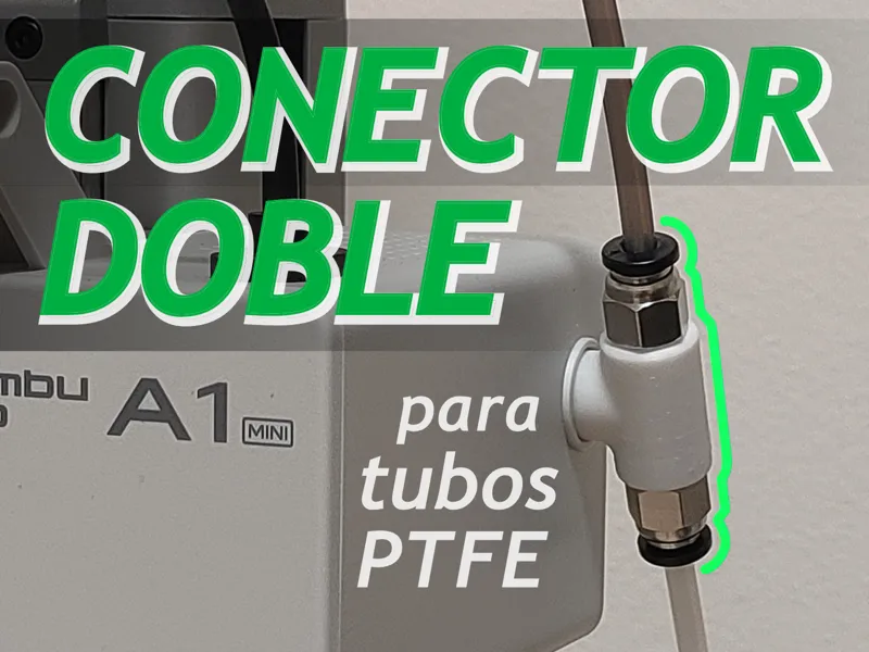 Conector Doble para tubos PTFE (A1 Series)