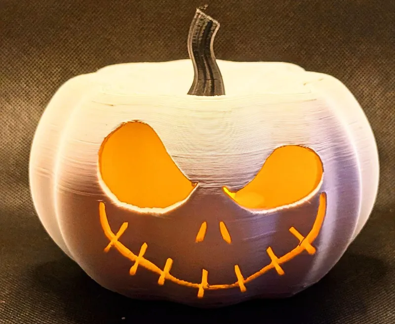 Jack Skellington Candy Holder & LED Candle Lantern