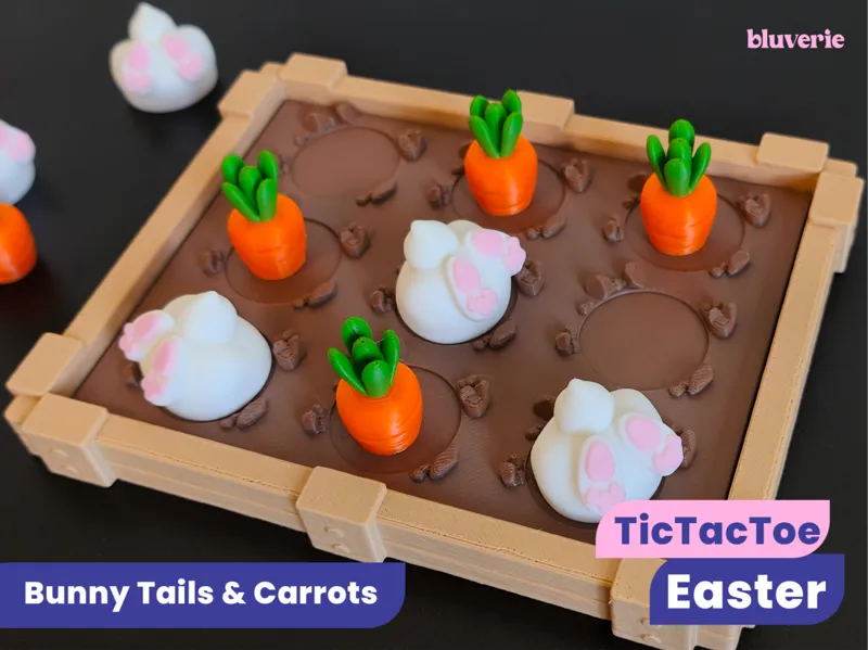 Easter Tic Tac Toe – Bunny Tails & Carrots
