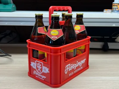 Six-pack/Mini beer crate in Flötzinger design