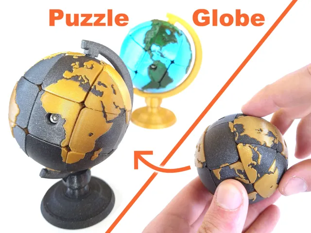 Earth Cube: a Rubik's style Puzzle Globe!