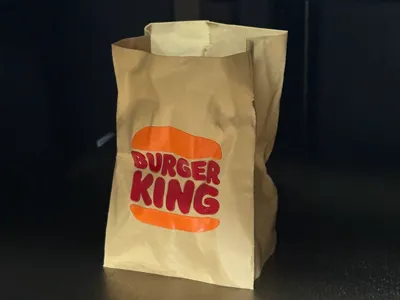 Burger King bag penholder
