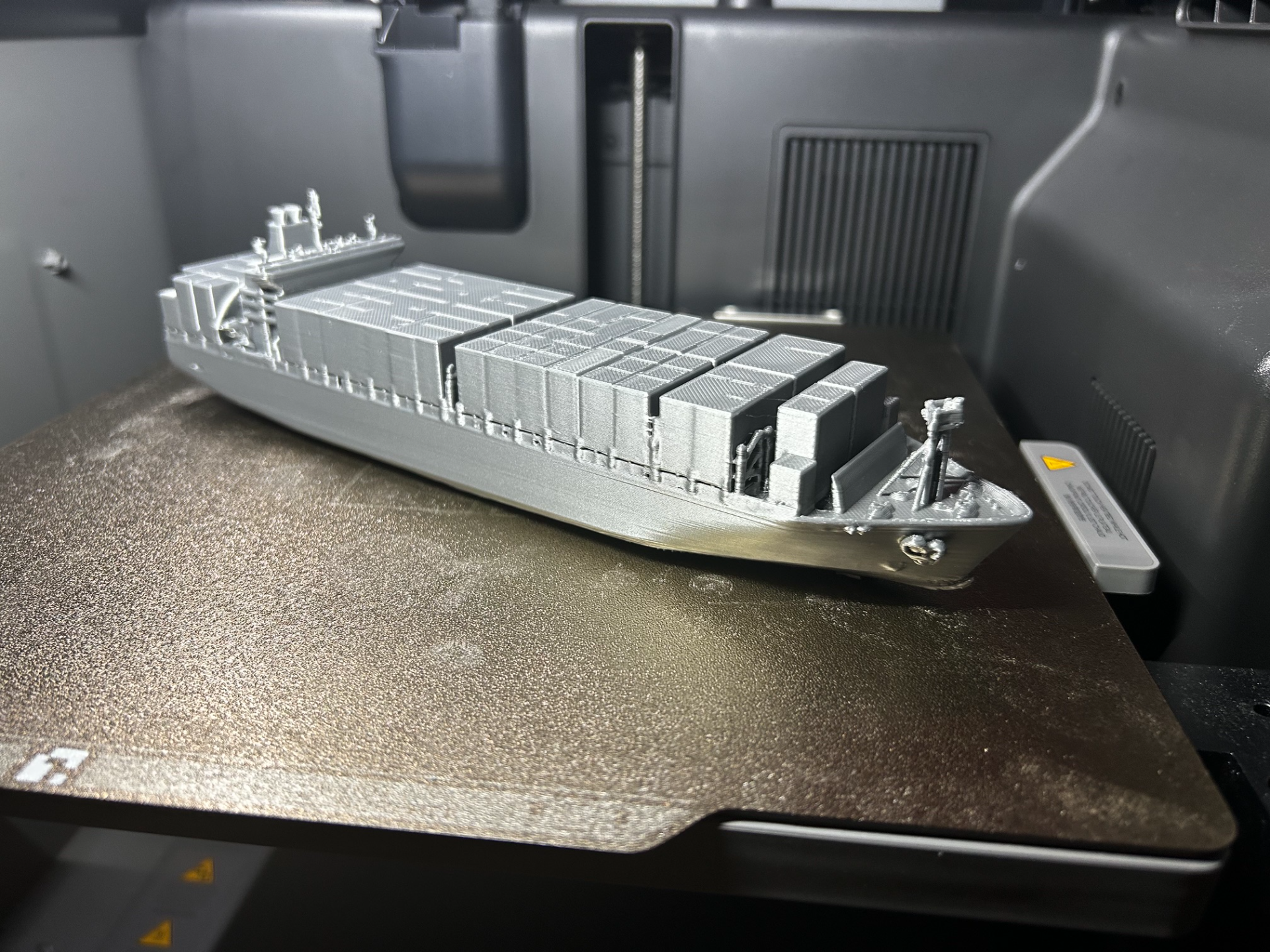 Replica of a container ship