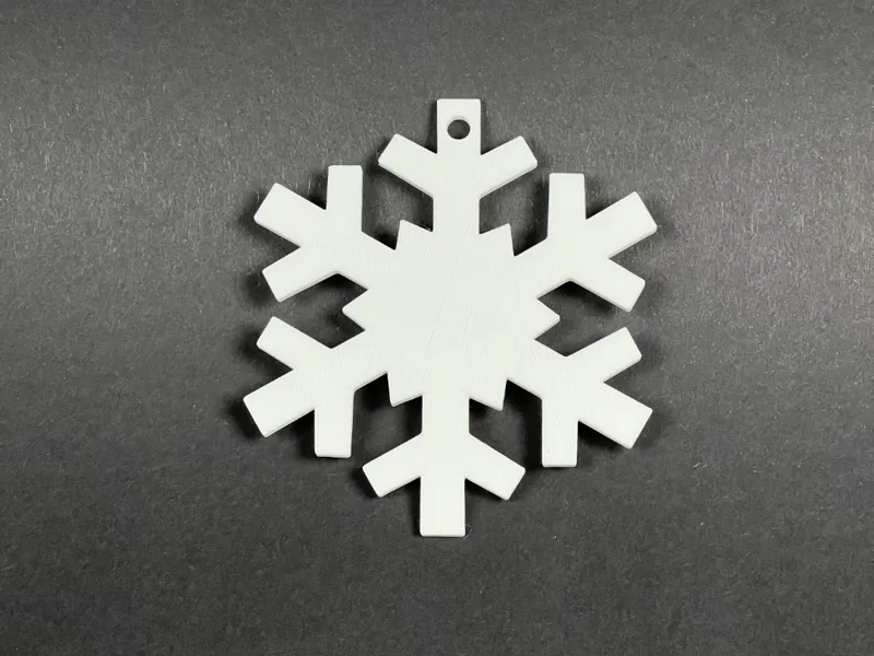 Snowflake christmas tree decoration 1st.