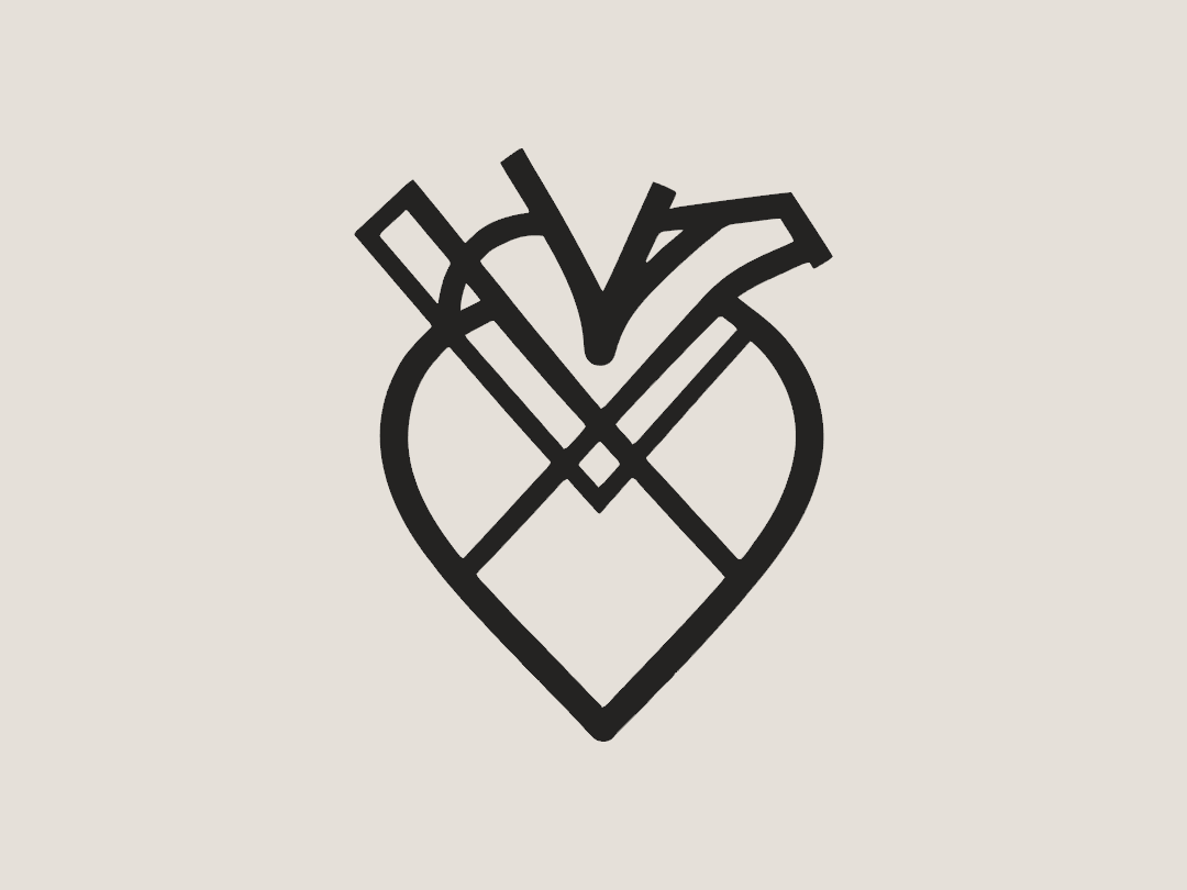 Steel Heart: Construction Wall Art