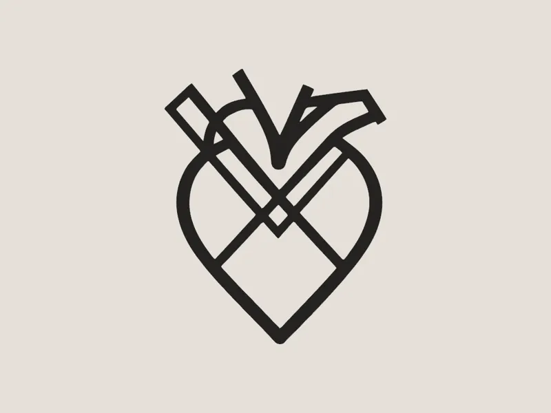 Steel Heart: Construction Wall Art