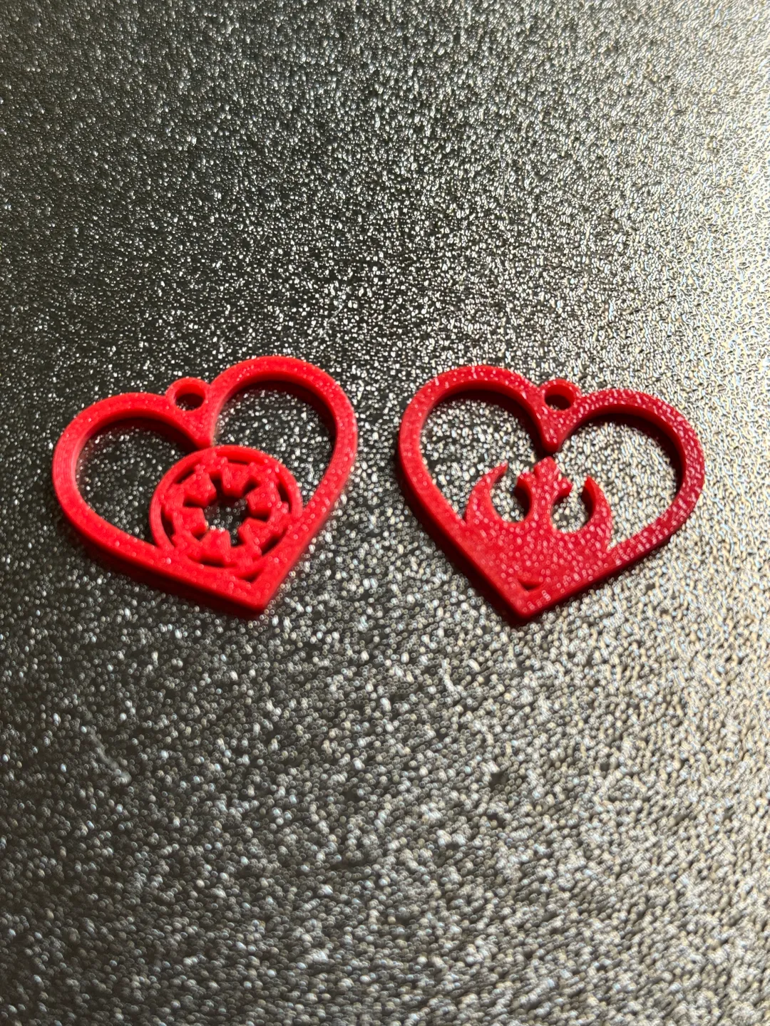 Star Wars Valentines Heart Earrings view 2