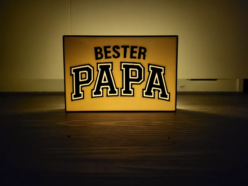 Bester Papa Lichtbox