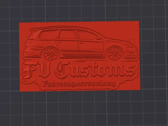 FV Customs Logo Platte v2