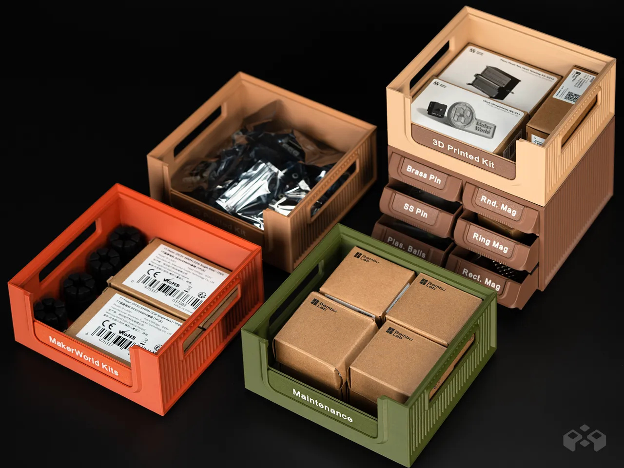 Stackable Storage Box Workstation System view 2