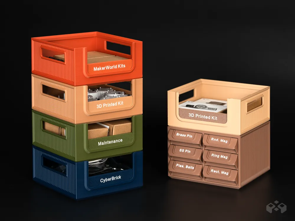 Stackable Storage Box Workstation System - Free 3D Print Model - MakerWorld