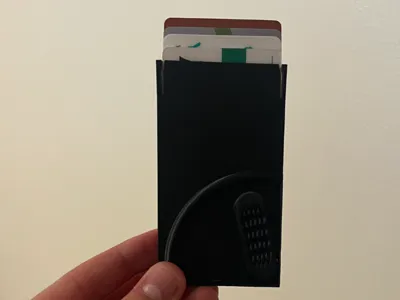 print in place support free!!! wallet card holder!