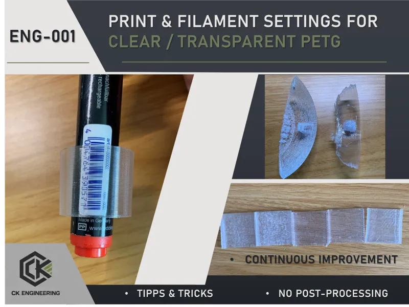 Best print settings for Overture Transparent PETG