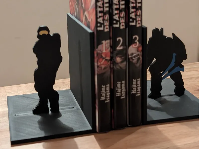 Halo Master Chief & Arbiter Modular Bookends