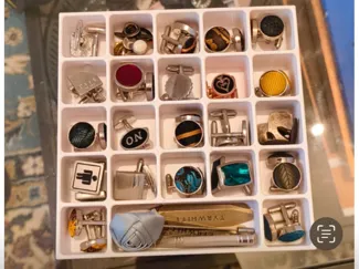 cuff link tray tie clip 22