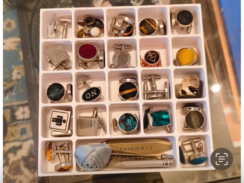 cuff link tray tie clip 22 