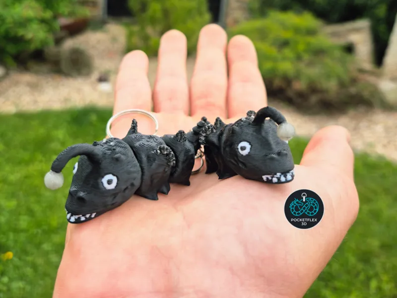 flexi Anglerfish keychain