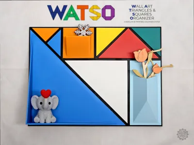 WATSO (Wall Art Triangles & Squares Organizer)