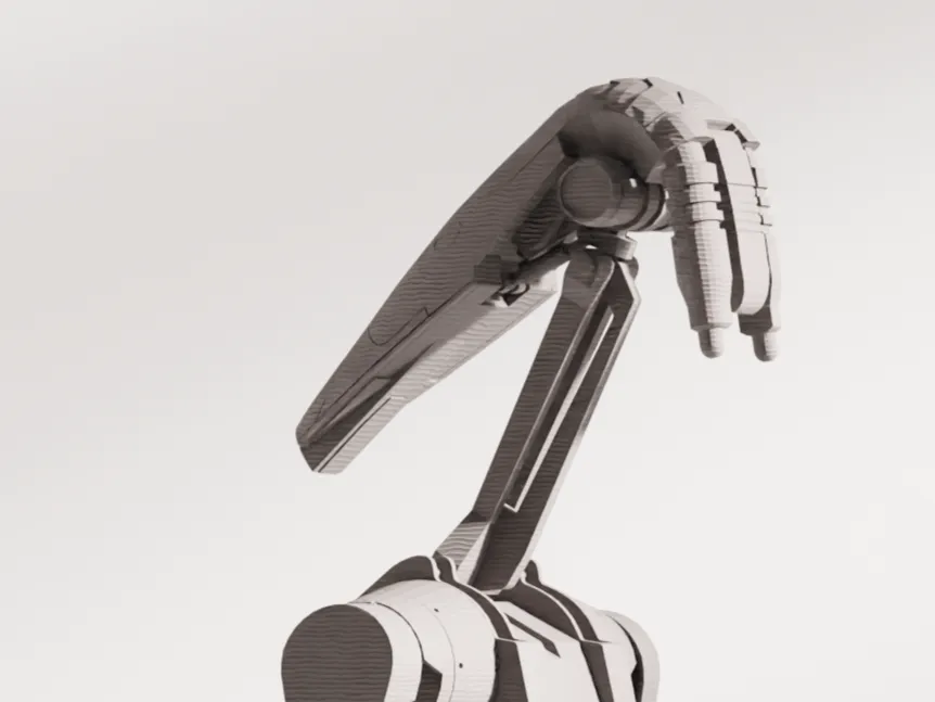 Star Wars B1 Battle Droid Figure view 2