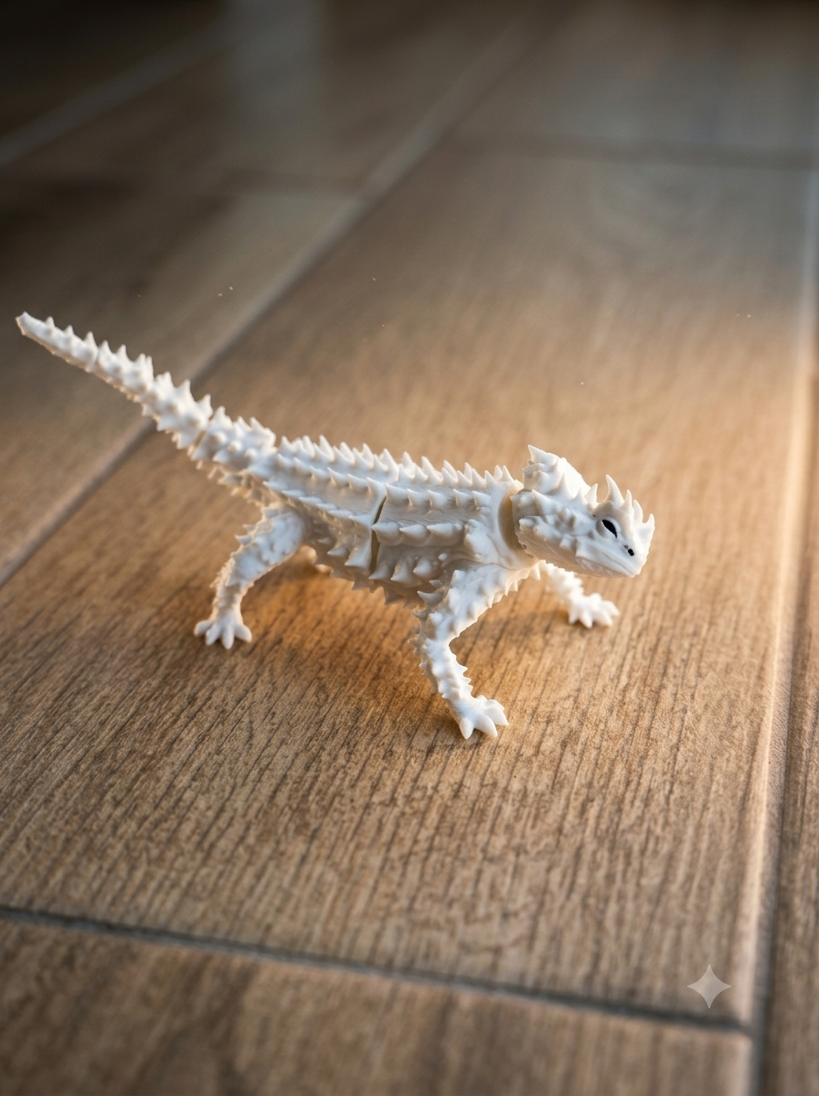 Miniatura 2 do modelo 3D The Spiky Devil Lizard - Articulated 