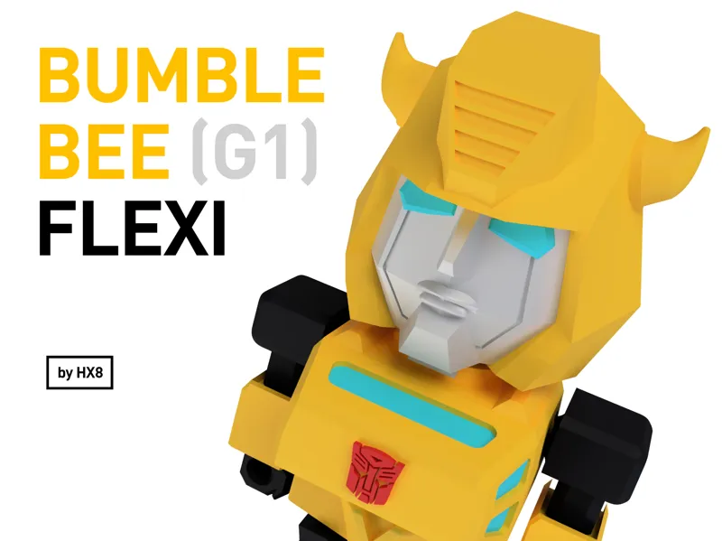 Articulated Flexi Bumble Bee G1 by HX8