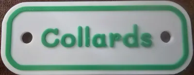 Collards Garden Label