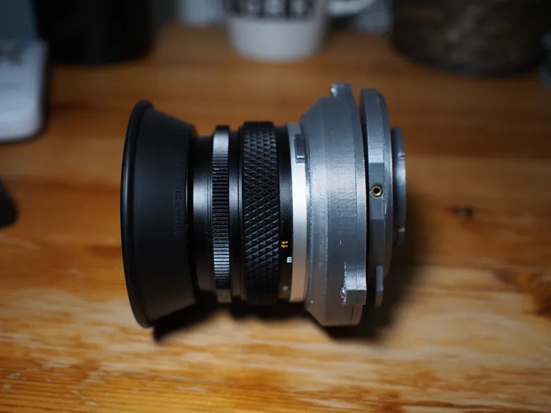 Tilt shift adapter for Micro 4/3 camera