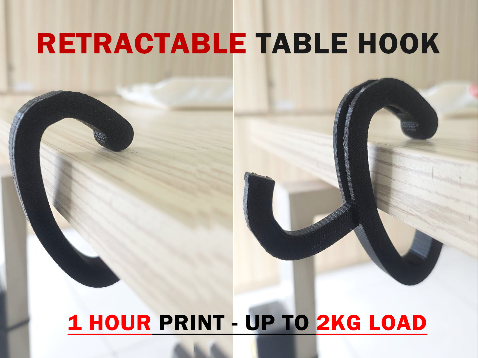 Retractable Table Hook