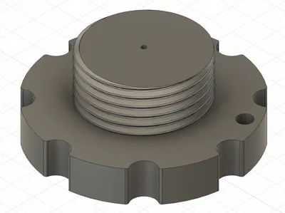 Cap for scuba cylinders (tanks) 5/8 thread