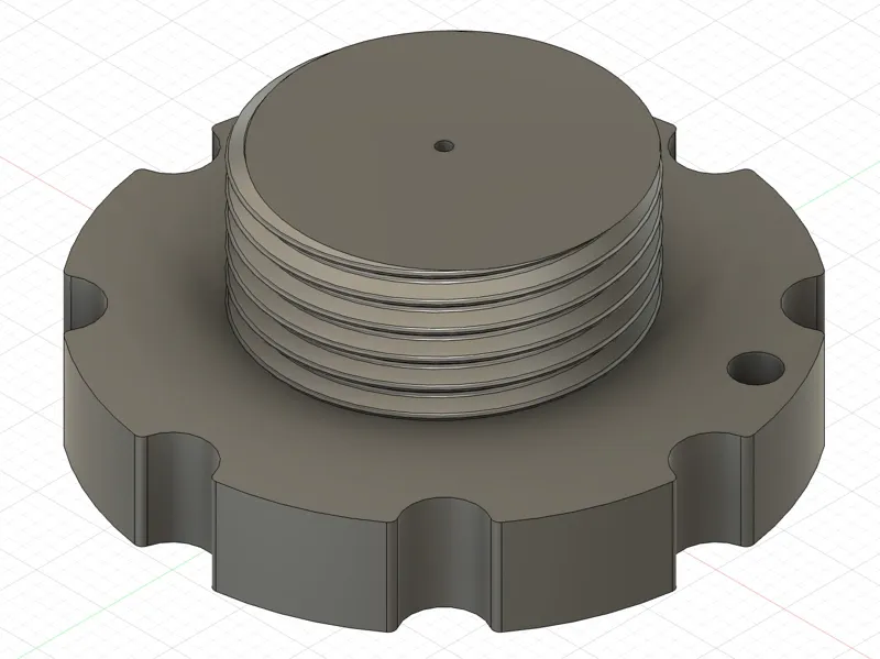 Cap for scuba cylinders (tanks) 5/8 thread
