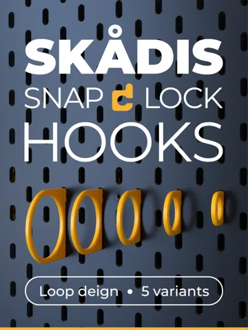 Letrero o emblema decorativo: IKEA Skadis Snap Lock Loop Hooks - multiple sizes! — vista de referencia 2