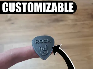 Customizable Guitar Pick
